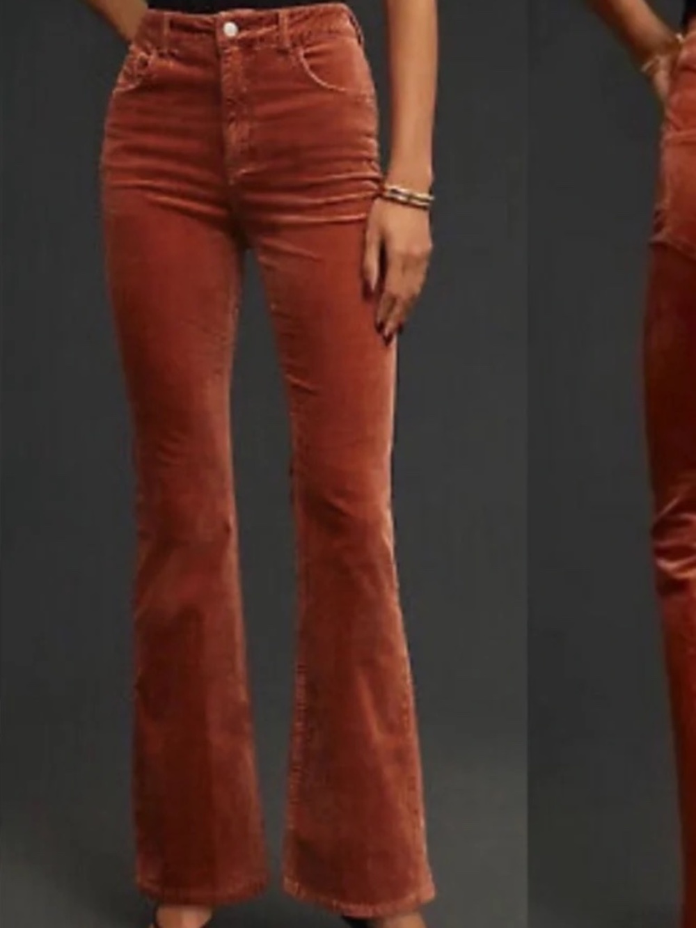 Anthropologie Pilcro The Icon Flare Corduroy‎ Pants - 25